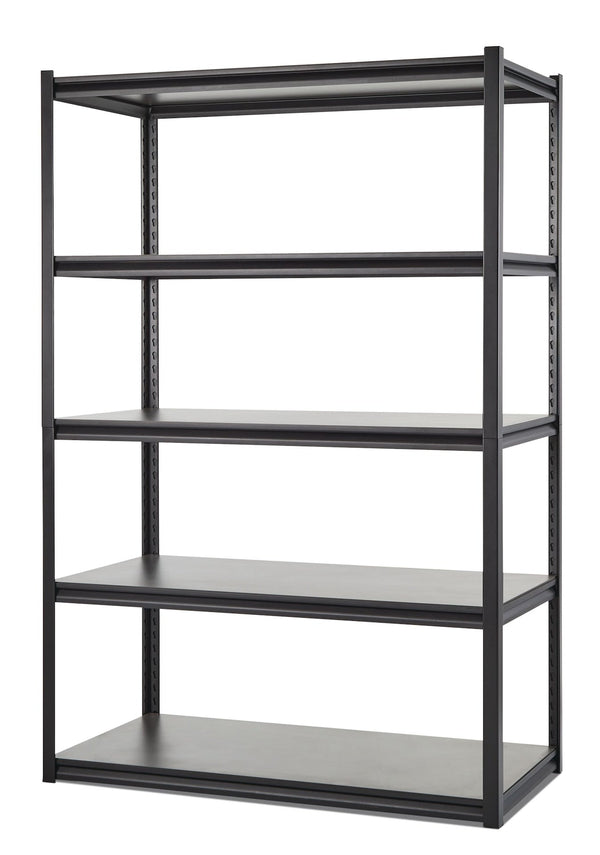 Mastercraft Adjustable 5-Shelf Steel Metal & Wood Storage Rack/Shelving Unit, 48 x 24 x 72-in L3
