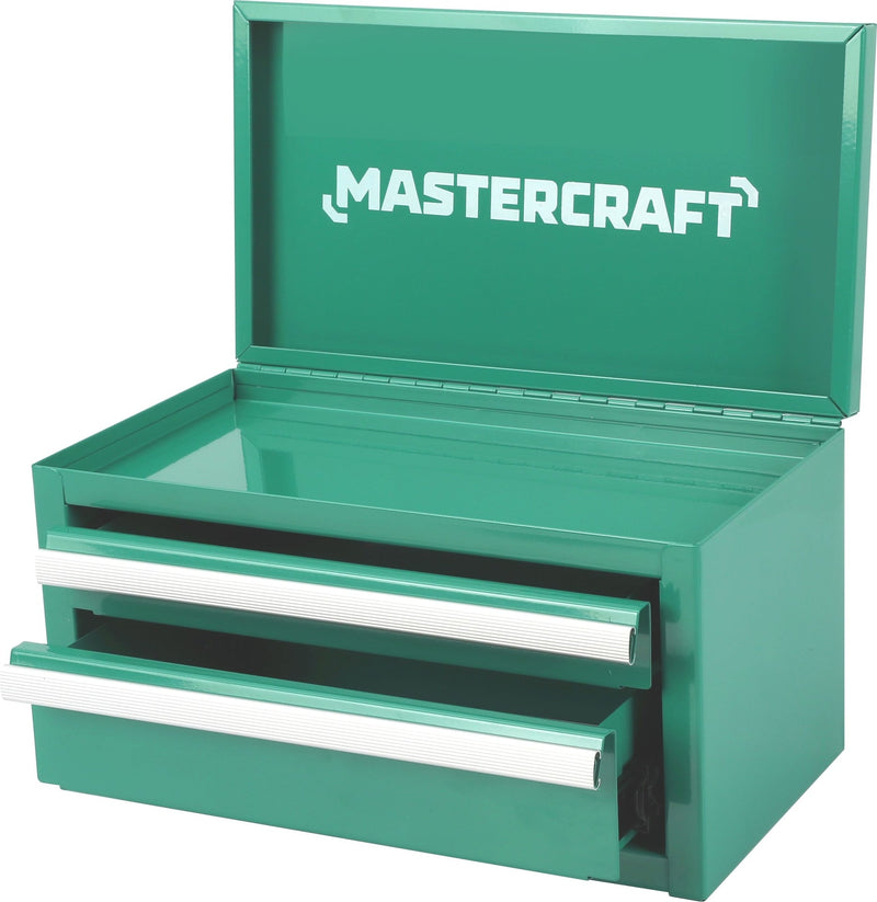 Mastercraft Mini Toolbox with 2 Drawers, Emerald U4