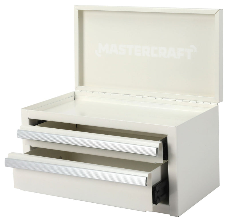 Mastercraft Mini Toolbox with 2 Drawers, New White Q7