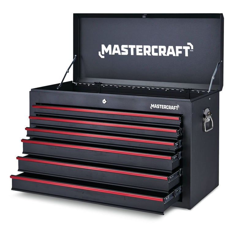 Mastercraft Tool Chest with 6 Drawers, Black, 36-in K6