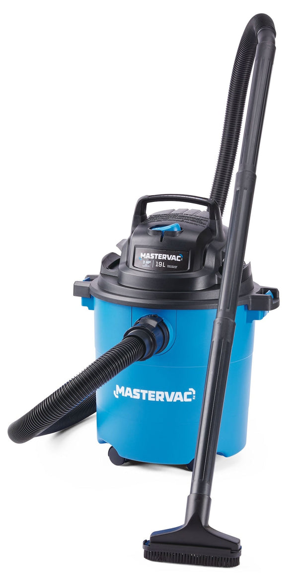 Mastervac VOC507P 4.0 Peak HP Wet/Dry Shop Vacuum with Hose & Accessories, 18.9-L A9