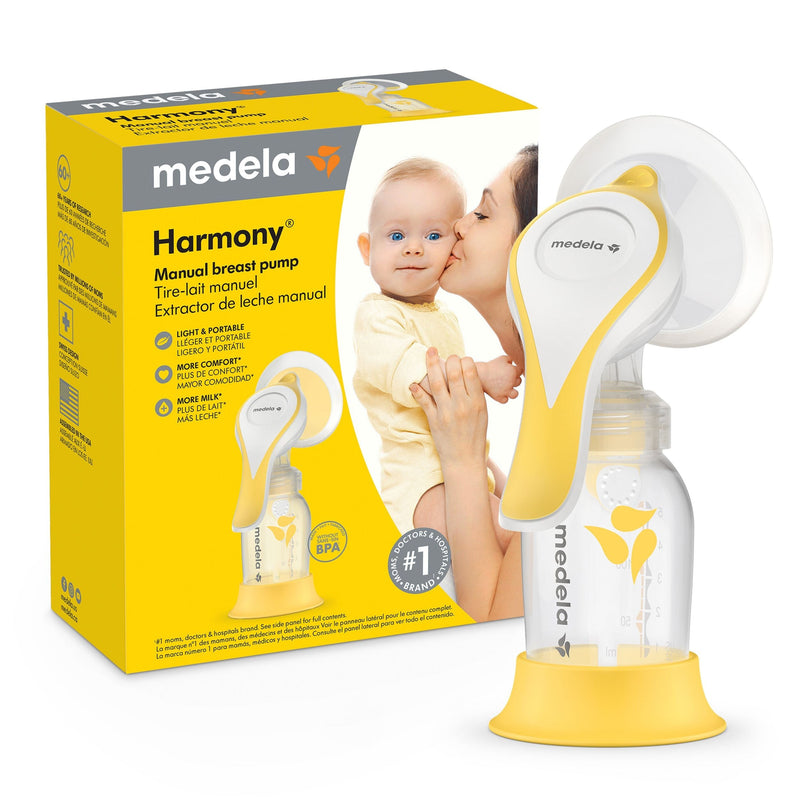 medela Harmony Flex Manual Breast Pump, Clear M3
