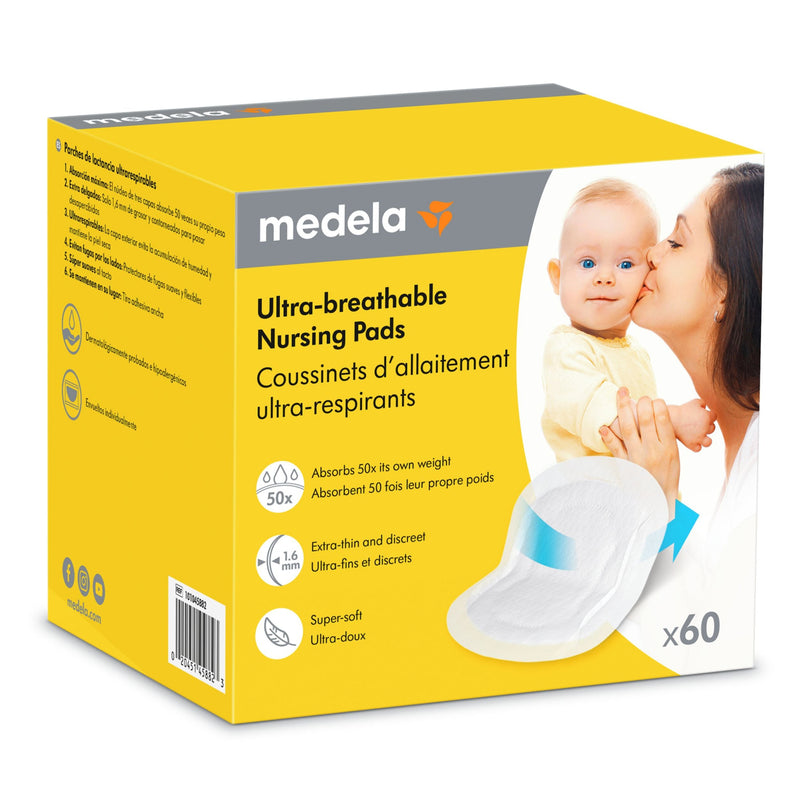 Medela Ultra-Breathable Disposable Nursing Pads, 60-pc K9