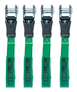 MotoMaster 1,500-lb Padded Ratchet Tie Down Straps, 1-in x 14-ft, 4-pk