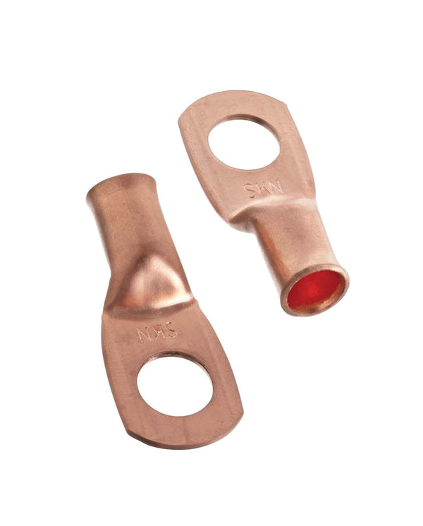 MotoMaster Copper Battery Cable Ends/Terminal Lugs/Ring Terminals, 4-Gauge, 3/8-in Stud Y5