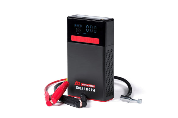 MotoMaster MB22C Lithium Booster Pack/Jump Starter with Air Compressor, 2200A N0