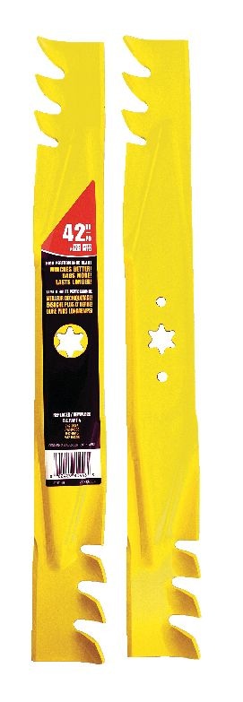 MTD Xtreme 3-in-1, 2-Blade Replacement Set for 42-in Lawn Tractor Cutting Decks, Yellow F0