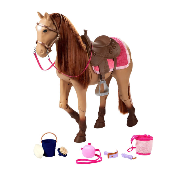 Our Generation Toy Horse Playset with Accessories for Ages 3+, Various Styles R2