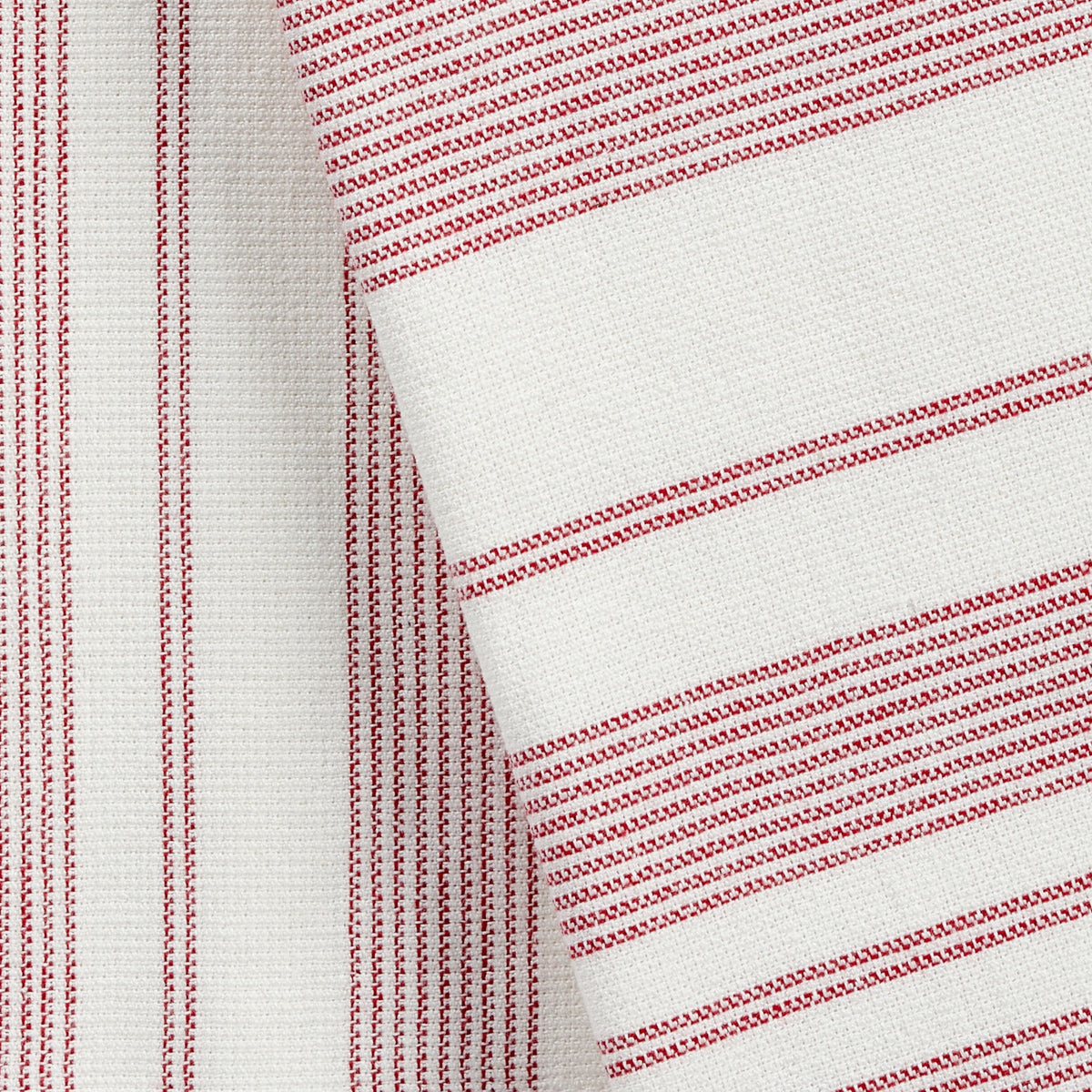 PADERNO All-Purpose Striped Flatweave Terry Kitchen Towels, Red, 2-pk