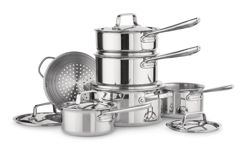 PADERNO Canadian Professional Clad Cookware Set, Oven Safe, 12-pc U2