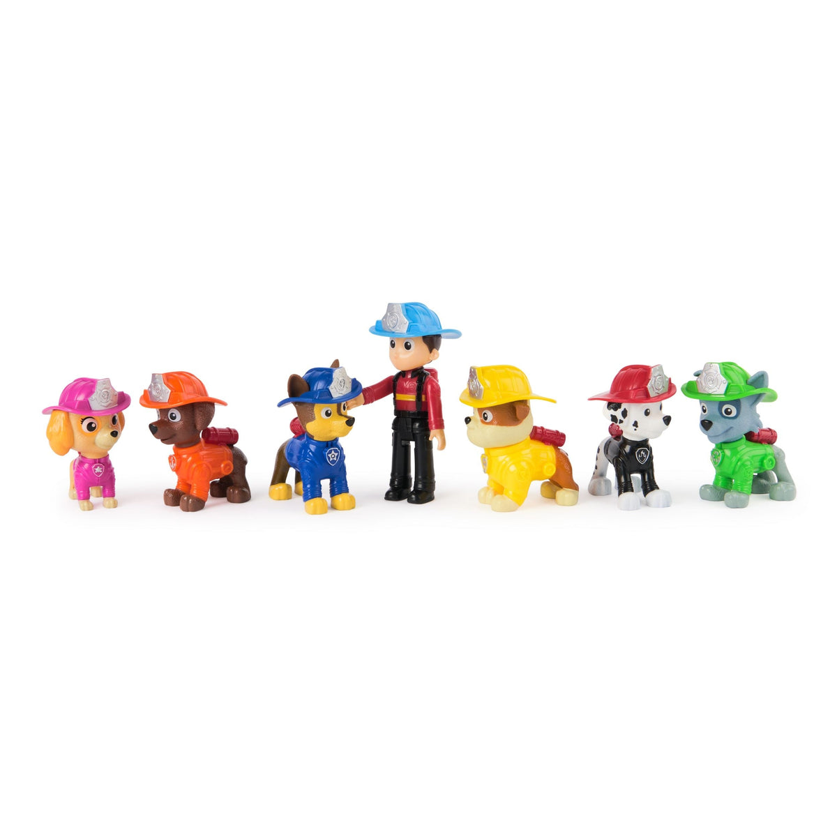 PAW Patrol Fire Rescue Team Pack Playset with 7 Collectible Figures, Ages 3+