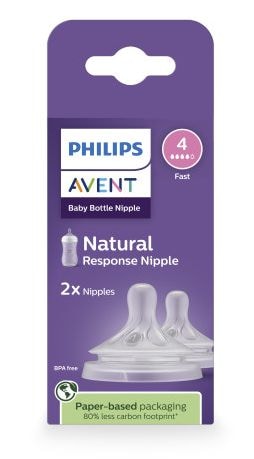Philips Avent Response Nipple Flow 4 for 3M+, 2-pk A5