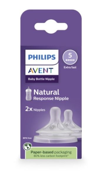 Philips Avent Response Nipple Flow 5 for 6M+, 2-pk Y6