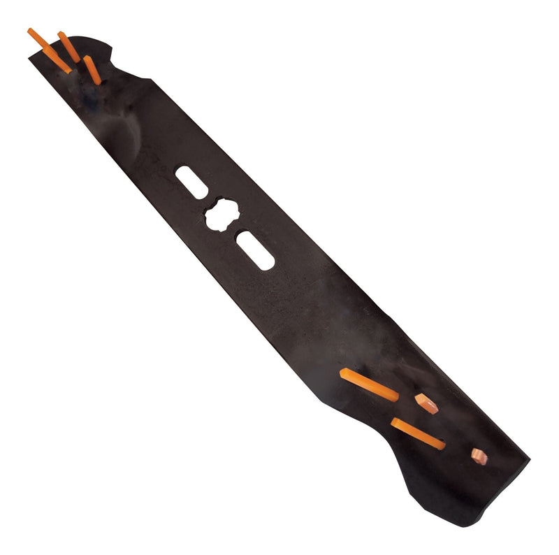 Power Rake Universal 6-in-1 Replacement Lawn Mower Blade, 19-in/20-in, Removable Tines D4