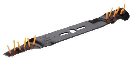Power Rake Universal 6-in-1 Replacement Lawn Mower Blade, 21-in/22-in, Removable Tines Q6