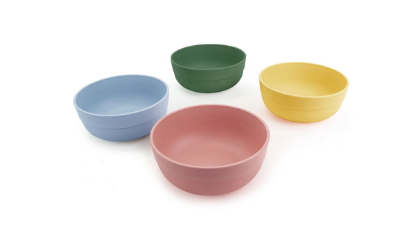 Reusable Plastic Tumbler Bowls, BPA Free, Recyclable Material, 4-pk V6