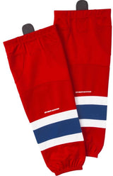 Sherwood NHL Performance Hockey Socks, Montreal Canadiens, Red/Navy/White, Assorted Sizes
