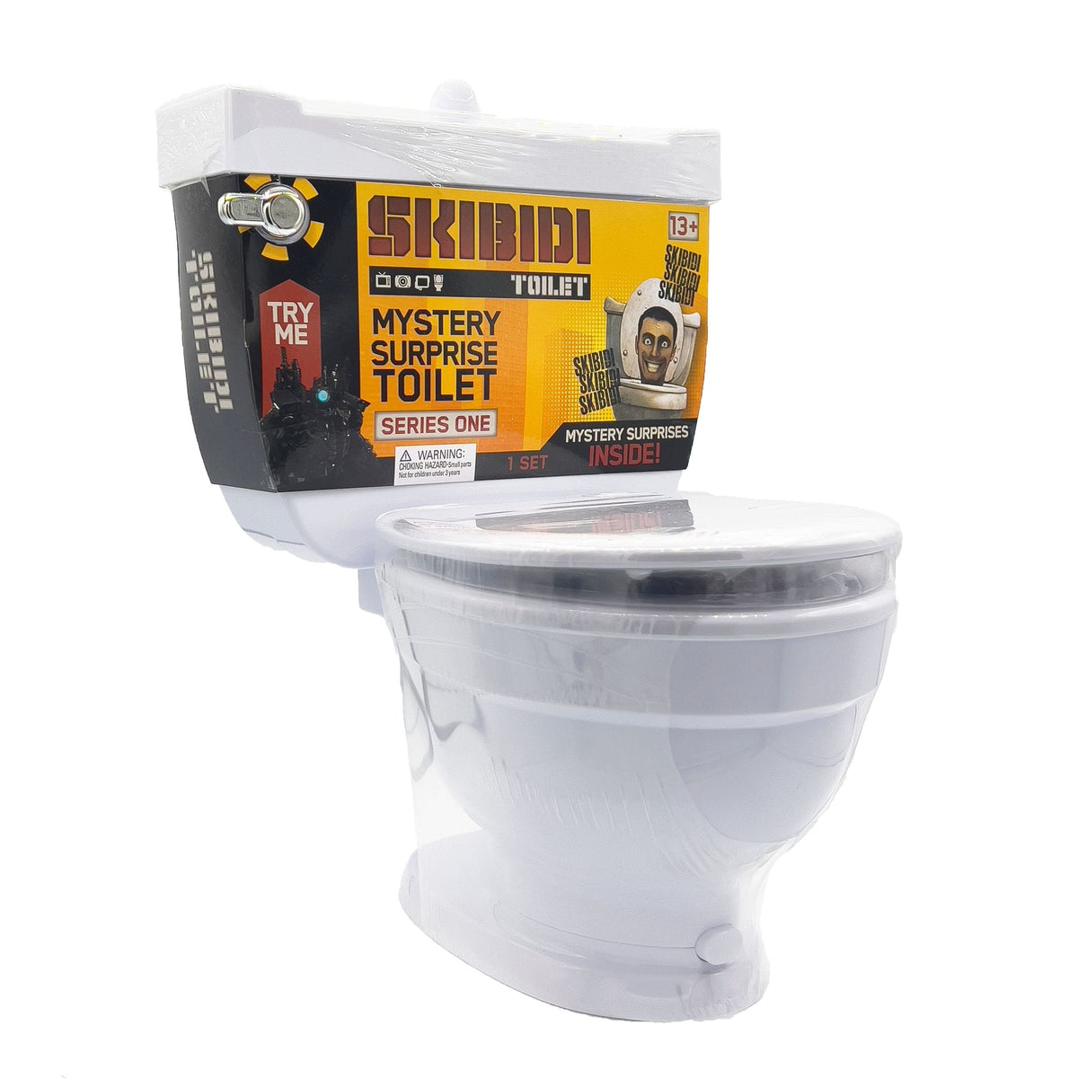 Skibidi Toilet Giant Mystery Toilet Set with Surprise Toys for Ages 13+, Assorted Figures