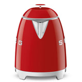 Smeg 50's 1400W Retro Style Electric Mini Countertop Kettle with Cordless Base, Red, 0.8-L