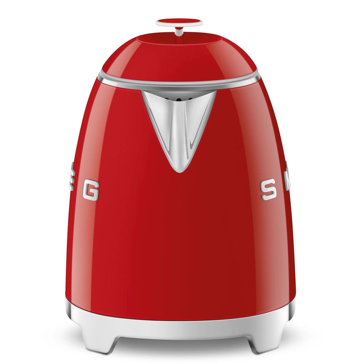 Smeg 50's 1400W Retro Style Electric Mini Countertop Kettle with Cordless Base, Red, 0.8-L