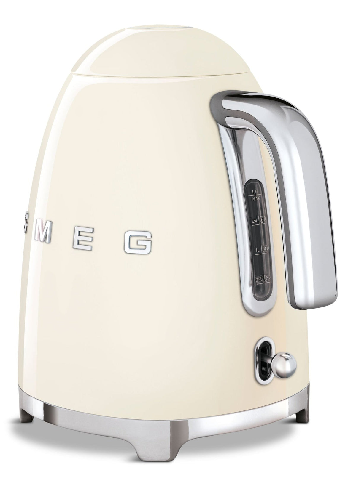 Smeg 50s Retro Style Fix Temperature Countertop Kettle, 1400W, 1.7-L, Cream