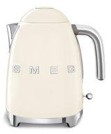 Smeg 50s Retro Style Fix Temperature Countertop Kettle, 1400W, 1.7-L, Cream