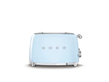 Smeg 50s Retro Style Wide Slot Pop-up Toaster, 4-Slice, Pastel Blue