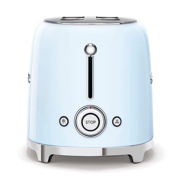 Smeg Retro Style Electric Toaster with Multi-Function Control, Light Blue, 2-Slices X9