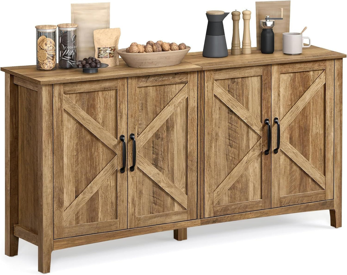 Songmics Home 4-Door Farmhouse Buffet Cabinet