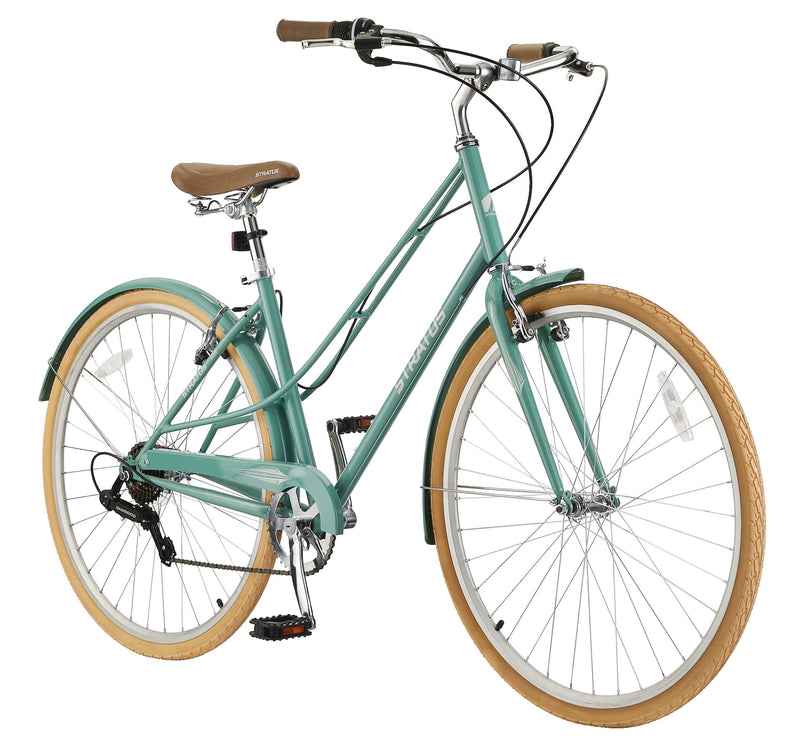 Stratus Trillium Adult Bike, 700C, 7-Speed Cruiser Bike, Green P8