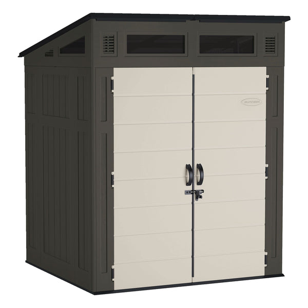 Suncast Modernist Outdoor Storage Shed, Grey, 6-ft x 5-ft A7
