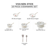 T-fal Beige 10-Piece Non-Stick Set, Beige