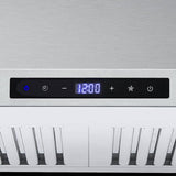 Turin Astra Pro Wall-Mounted Range Hood, Stainless Steel, 30-in