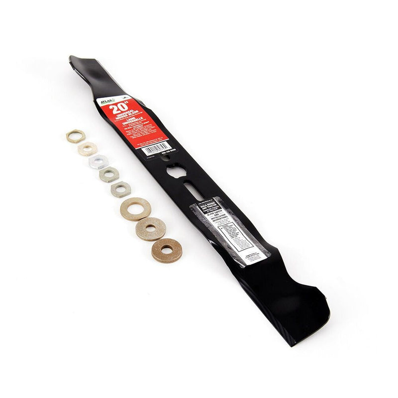 Universal Lawn Mower Replacement Mulching Blade, 20-in, Black Z6
