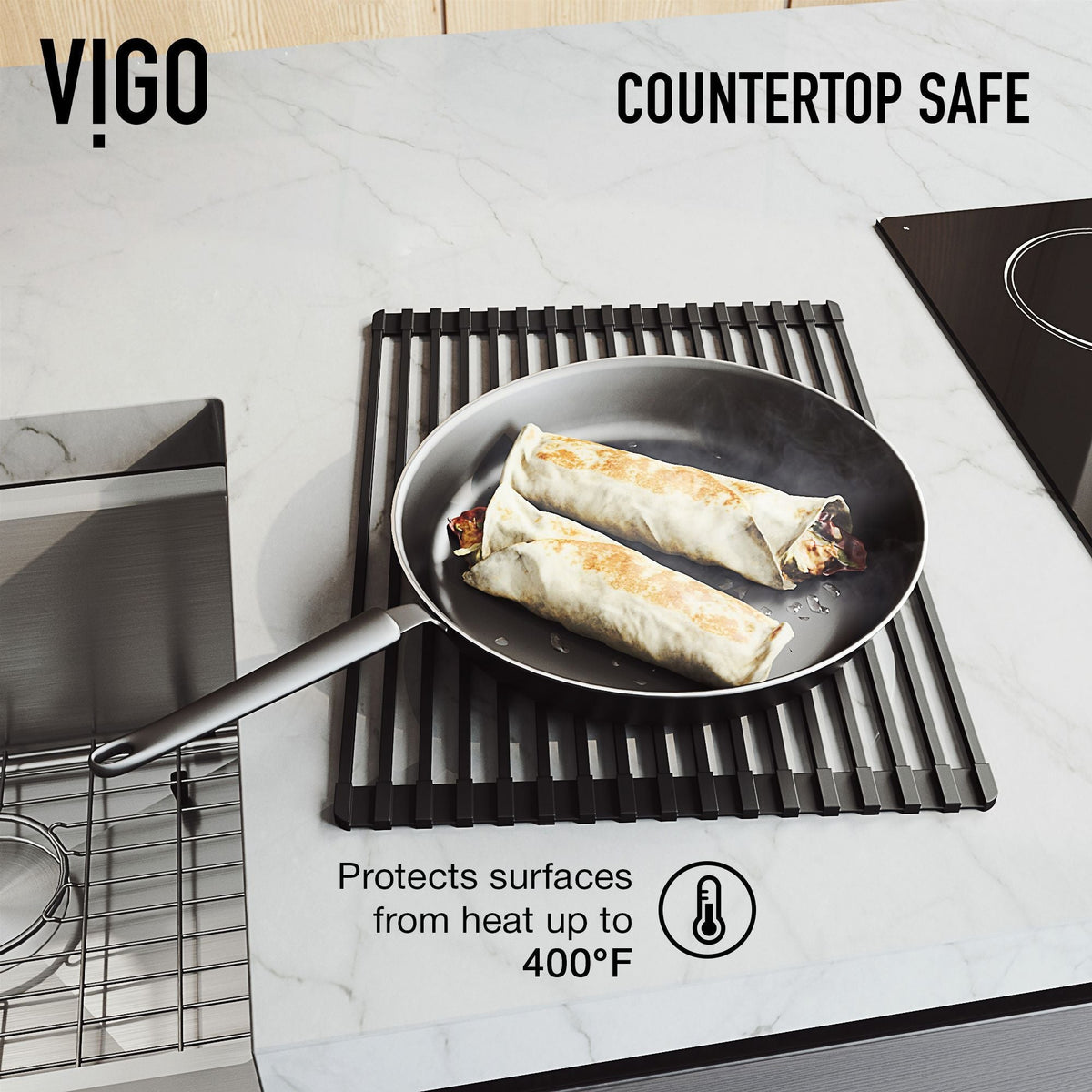 VIGO Oxford Single Farmhouse Kitchen Sink, 36-in x 21-in