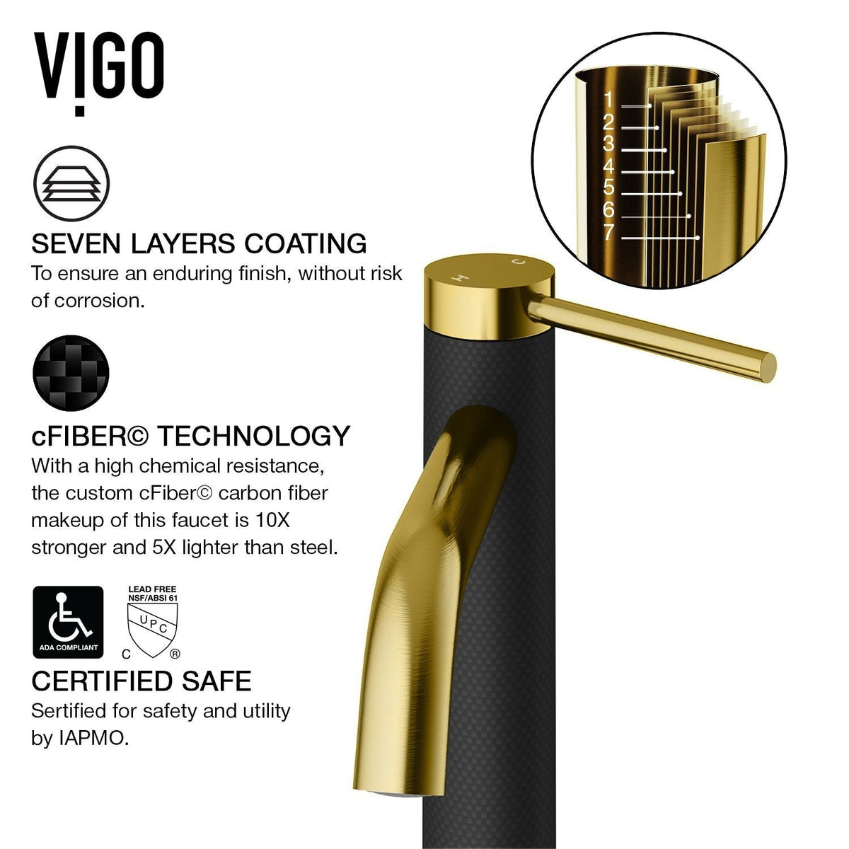 VIGO Sottile MatteShell Matte Black Bathroom Sink/Basin Set with Lexington Faucet and Glass Rectangular Vessel