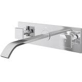 VIGO Titus Wall Mount Dual Handle Bathroom Sink Faucet, Eco-Friendly 1.2 GPM Flow Rate, Chrome