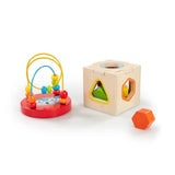 Woodlets 6-in-1 Wooden Game/Toy Gift Set for Ages 3+