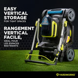 Yardworks 48V 2-in-1 Brushless Push Lawn Mower, 17-in with 4Ah Battery & Charger