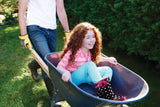 Yardworks Steel Tray 2-Wheel Garden Wheelbarrow, 6-cu-ft